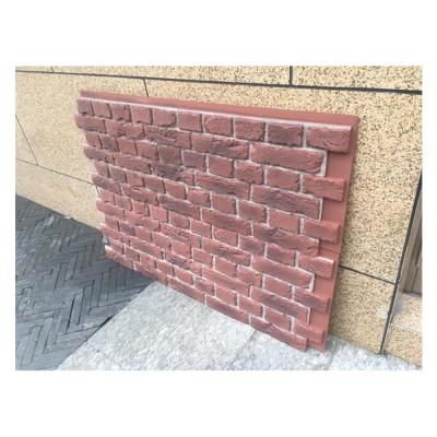 China Modern Exterior Stone PU Veneer Brick Panels Wall Cladding for sale