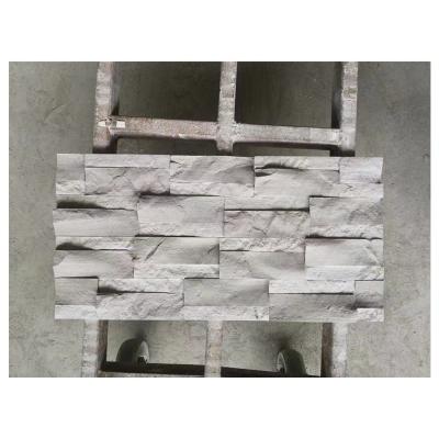 China Modern Gray Tile Exterior Wall Marble Stone Cladding for sale