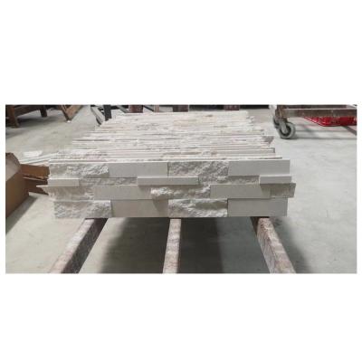 China Modern Foshan Marble Stone Cladding White Color Natural Stone Veneer Wall Panels for sale