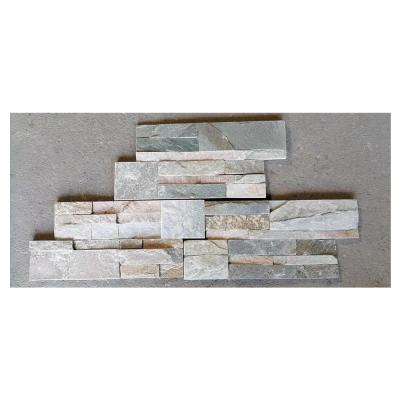 China Modern Exterior 350X180mm Slate Stacked Stone Wall Veneer for sale