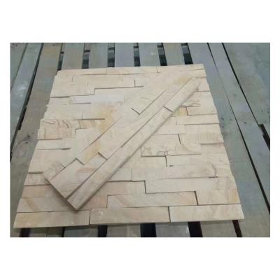 China Modern Outdoor Natural Sand Stone Cladding Wall Veneer Tile for sale