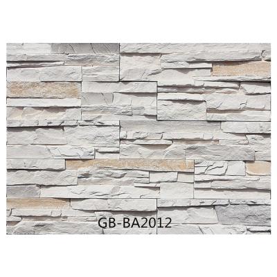 China Modern Artificial Faux Stone Panel Cultured Cladding Stone Wall Slab Veneer for sale