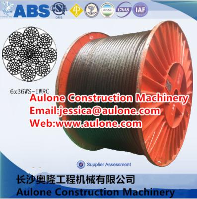 China 8XK26WS-EPIWRC pvc coated crane wire rope for sale