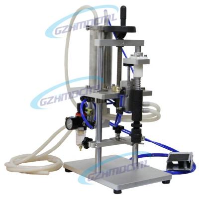 China Semi Automatic Pneumatic Beverage Table Top Perfume Bottle Filler Machine for sale