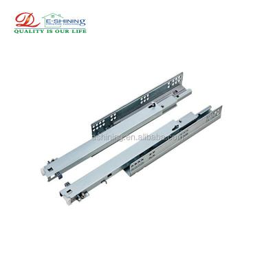 China Industrial Soft Narrow Undermount Drawer Slide Sideboard Drawer Slide Cold Rolled 1.0*1.5*1.8mm Steel Industrial 30kg Zinc for sale