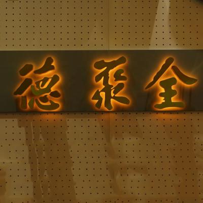 China Buildings Exterior 3D Acrylic And Metal Backlit Led Channel Letter Sign for sale