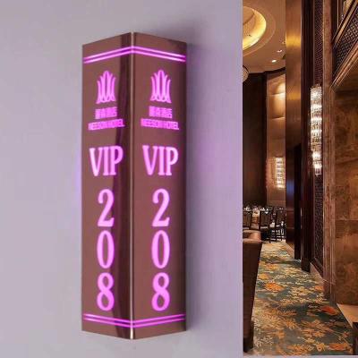 China Custom Buildings Hotel Room Number Sign Or Hous Address Led Sign Number for sale