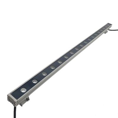 China 24W IP66 residential outdoor lighting waterproof wallwasher led linear RGB wall light washer for city building for sale