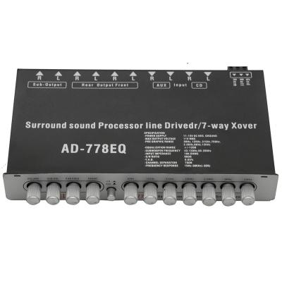 China Iron factory wholesale equalizer car 7 band equalizer car audio for sale