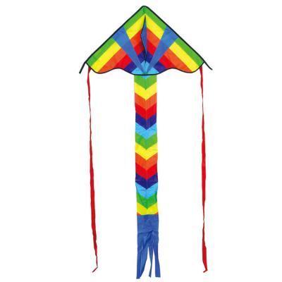 China Outdoor Rainbow Color Kids Adults Fun Sports Beach Mini Rainbow Delta Kite With Park Rainbow Single Line Long Tail for sale