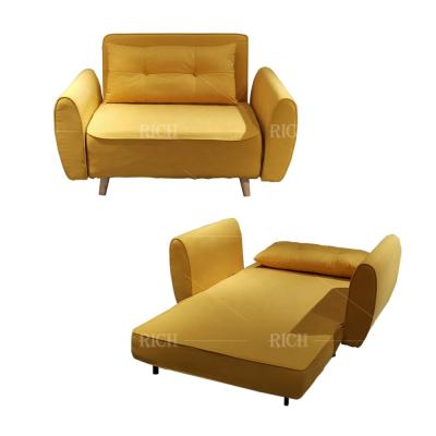 China (Other) adjustable yellow folding sofa with single sofa bed European chair bed style foldable sofa bed for sale