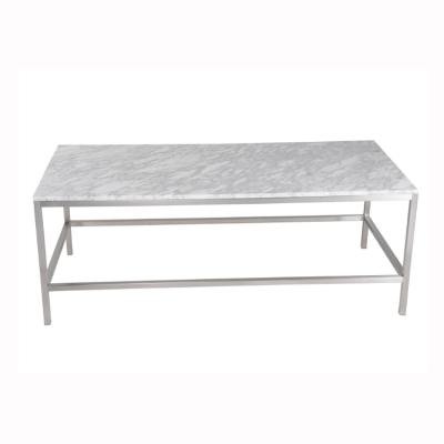 China Modern Rectangular Center Side Marble Top Coffee Table Modern Luxury Designer Living Room Table for sale