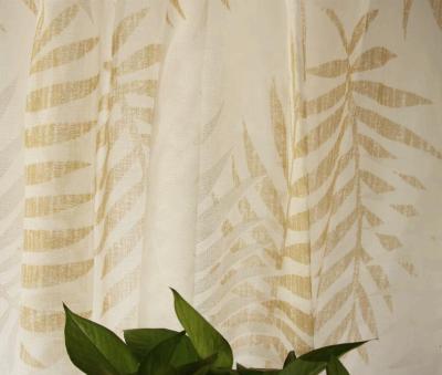 China Basic sheer duoli fabric with beautiful print used for window curtain panel (home decoration) for sale