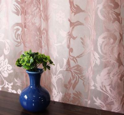 China Good quality QUICK DRY sheer lace curtain fabric used for home decoration and color may dye for sale