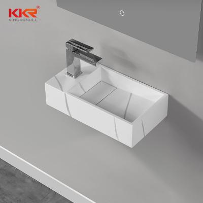 China Polished American Standard Size Basin Sink Wash Bathroom Wall Hung Concealed Water Tank Toilet for sale