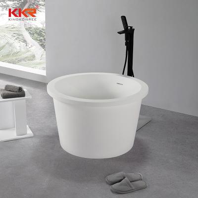 China 0.85M Resin Seamless Joint Stone Bathtub Around Hospital Acrylic Solid Outdoor Bathtub Freestanding Bathtub for sale