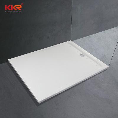 China Modern polymarble resin shower tray 600mm portable stone shower tray for sale