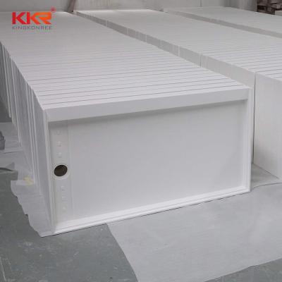 China Easy To Clean And Maintain And Renewable Artificial Stone Custom Shower Pan Solid Surface Shower Tray For Bathroom for sale