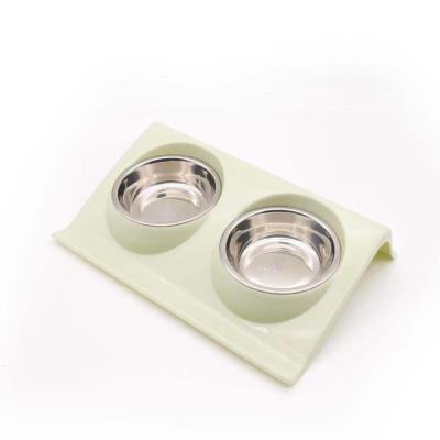 China Viable Promotional Good Quality Wholesale Dog Cat Bowl Double Bowl for sale