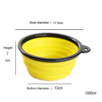 China Sustainable Hot Selling Quality Pet Portable Travel Collapsible Feeding Bowls Cat Dog Bowl Feeder Feeder for sale