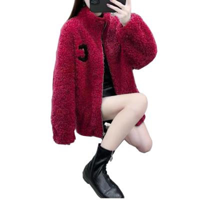 China Anti-wrinkle Woven fleece fleece jacket for women's autumn and winter warmth, lamb velvet coral velvet jacket, warm lining for sale