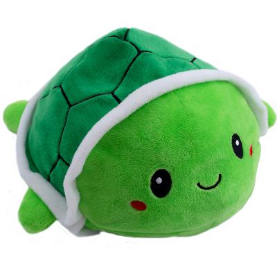 China Gift & promotion double sided reversible toys stuffed sea turtles plush high quality reversible toys for sale