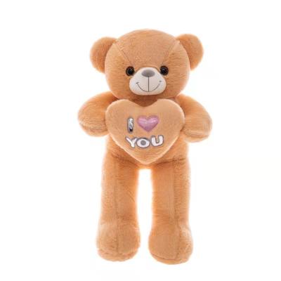 China 80CM Valentine Gift Stuffed Led Teddy Plush Bear With Light Stuffed Heart Teddy Bear Plush Toy Love for sale