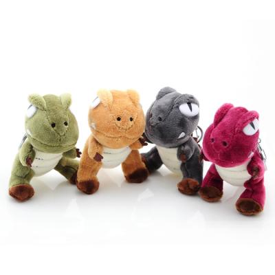 China Promotion & Custom Made Gifts Factory Price Dinosaur Key Chain Mini Dinosaur Plush Toy for sale