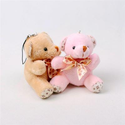 China Promotion & wholesale high quality cheap custom gifts mini teddy bear head chain plush made in China for sale