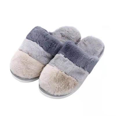 China Wholesale Warm Home Slippers Faux Fur Women Fashion Trend Winter Plush Fur Cross Soft Shoes Fashion Woman Slipper for sale