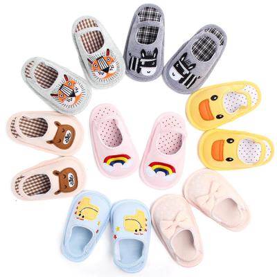 China Wholesale Lightweight Cotton Bottom Slipper Floor Non-Slip Baby Bedroom Slippers for sale