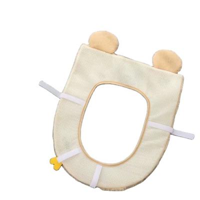 China Viable Wholesale Printed Clean Safe Waterproof Toilet Seat Cushion Cover for sale