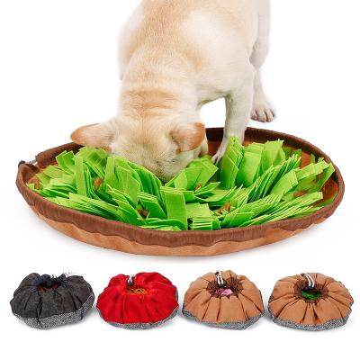 China Slow Viable Sniffing Mat Pet Mat Pet Sniffing Mat Food Puzzle Cover Pet Smelling Anti-Feeding Bowl for sale