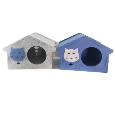 China Four Season Universal Creative Detachable Pet House Travel Deeply Felt Cat House Pet Supplies for sale