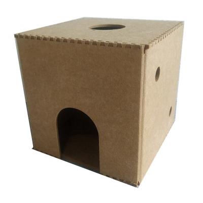 China Universal Creative Detachable Four Seasons Cube Pet House Travel Deeply Felt Cat House Pet Supplies for sale