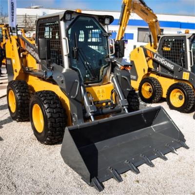 China Farms 60hp Skid Steer Loader Rock Bucket CLG375b 4WD à venda