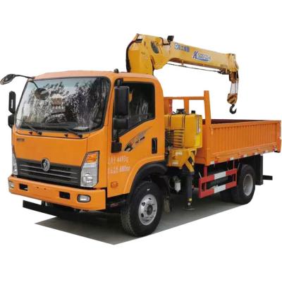 China TRUCK CRANE 5tons Small Truck Model Crane Mounted With Brand Top Chassis for sale