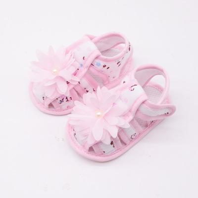 China Insulative Princess Sandals Baby Shoes Baby Shoes Summer Soft Unique Female Sandals 3-6-9-11 Months Girls Shoes 0-1 Years for sale