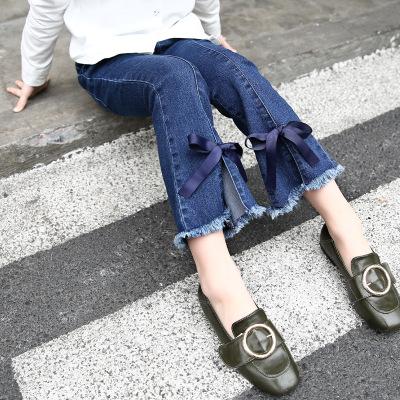 China 2020 Fashionable Children's Clothing Spring Pants Korean Baby Girls Jeans Baby Kids Jeans Viable Pants for sale