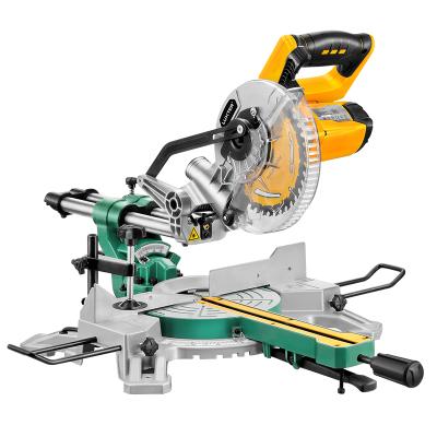 China Wood Saw Compound Sliding Miter LUXTER Saw Single Bevel With Laser Miter Saw For Woodworking And Aluminum Cutting for sale