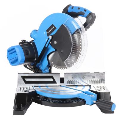 China Wood Saw Compound Miter LUXTER 255mm (10 inch) Saw Single Bevel with Laser Miter Saw for Woodworking and Aluminum Cutting for sale