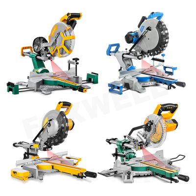 China LUXTER 2400W 255mm10inch Wood Saw Sliding Miter Saw Machine Wood Miter Saw For Woodworking for sale