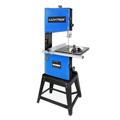 China LUXTER 1400W VERTICAL 14 inch bench indusrail band saw induction motor low noise log machine wood cutting saw for sale