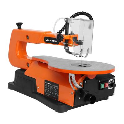 China 16 Inch Horizontal Table Adjustable LUXTER Bench Roller Saw With Dust Fans Variable Speed ​​Wood Cutting Machine for sale