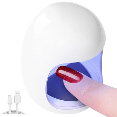 China 1 Mini 3 LED Gel Nail Dryer Light 6w Egg Shape Nail Lamp NaI Egg Shape Gel Auto Nail Art Tools UV UV Gel Lamp For Toenail nail for sale