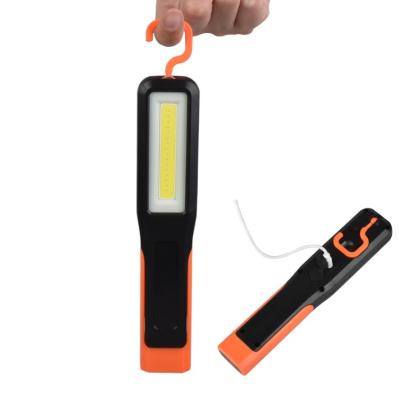 China Industrial Rechargeable COB Flashlight 500lm LED Work Light 3 Modes Super Bright COB Inspection Light With Magnet Holder 360 Rotate for sale