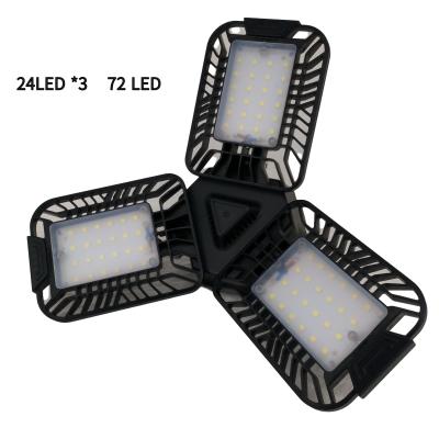 China New Deformable Hotel Garage Ceiling Light 40W LED Garage Light with 3 Adjustable Panels for sale