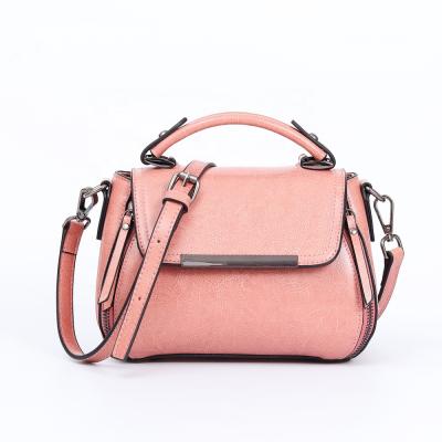 China 100% 2021 eco-friendly high quality genuine leather women handbags square popular european style small bags for sale