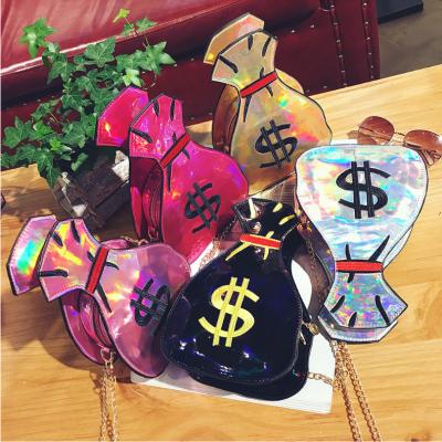 China 2020 Creative +Leisure Jindailin Vintage + Vintage Chain Bag Dollar Cross - Body Bags Mini PU Leather Purses Bag For Girls for sale