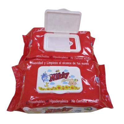 China Customized Disposable Cleaning Wet Wipes 50 Gsm Ultra Thick For Baby for sale